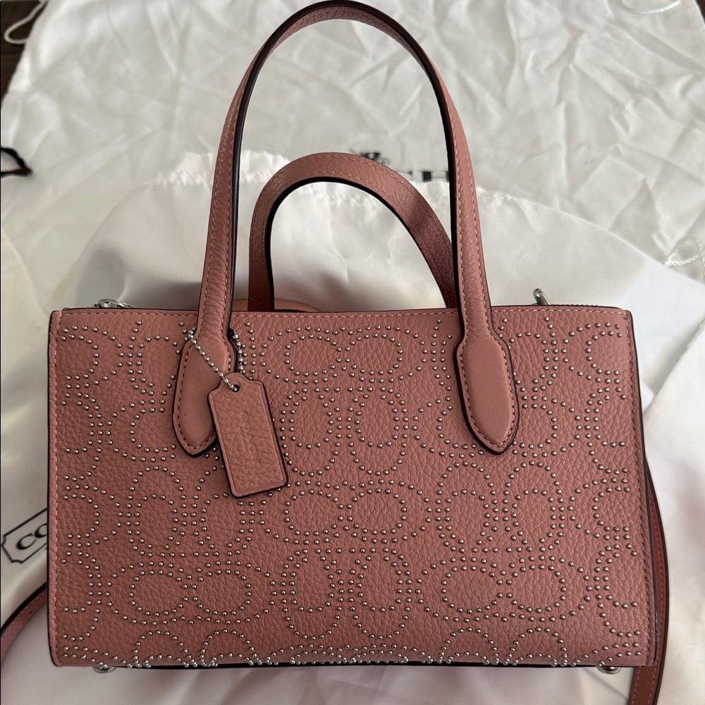 Coach Nina Small Tote Bag With Signature Rivets